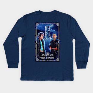 the tower card Kids Long Sleeve T-Shirt